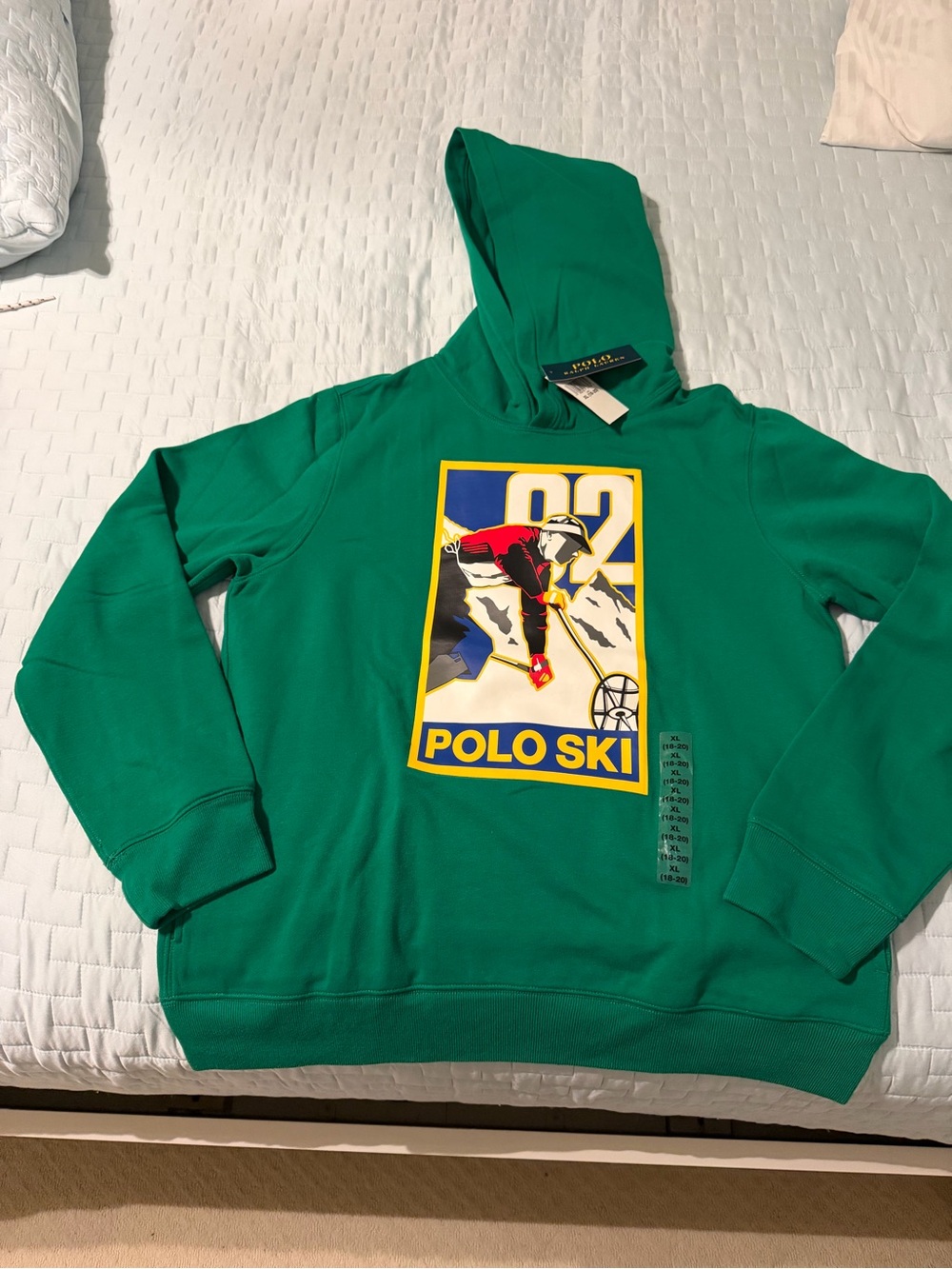 Polo by Ralph Lauren Green Polo Ski Hoodie - Boys Youth XL (18/20)
